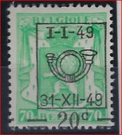 Nr. 593 MNH ** Met Curiositeit " Verschoven Opdruk " ;  Staat Zie Scan ! Inzet Aan 5 € ! - Typo Precancels 1936-51 (Small Seal Of The State)