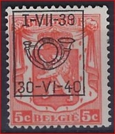 Nr. 429 Met Curiositeit " Verschoven Opdruk " ;  Staat Zie Scan ! Inzet Aan 5 € ! - Typo Precancels 1936-51 (Small Seal Of The State)