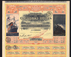 Compagnie Des Claridges Hotels SA - Capital 5 Mio - Action De 100 Francs - 1921 - VF - Toerisme