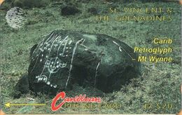 St. Vincent & The Grenadines - STV-5B, GPT, 5CSVB, Carib Petroglyph, 20 EC$, 22.000ex, 1992, Used - San Vicente Y Las Granadinas