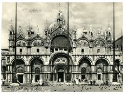 (L 20) Italy - Venise St Mark Basilica (posted To England With Swiss Europa Stamp 1957) - 1957