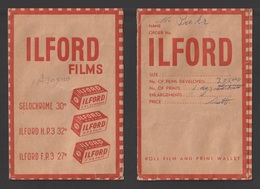 Egypt - RARE - ILFORD Films - Old Paper Pocket - Covers & Documents