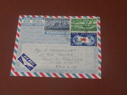 Nouvelle Zélande   Aérogramme  Avec Correspondance   Du 01 07  1959  De Wanganui Pour Pont à  Mousson - Cartas & Documentos