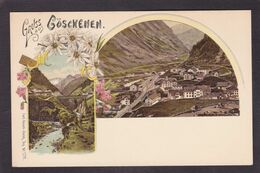 CPA Suisse Helvétia Schweiz Svizzera Non Circulé Litho Gruss Canton D' Uri Göschenen - Göschenen