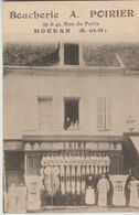 Delcampe - 78 HOUDAN( Boucherie .A POIRIER RUE DE PARIS ) - Houdan
