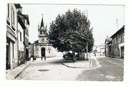 VAULX EN VELIN - 69 - PLACE DE EGLISE -CPSM - Vaux-en-Velin