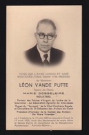 LEON VANDE PUTTE  ( INDUSTRIEL )  LEDEBERG 1883  GENT 1955   2 SCANS - Verloving