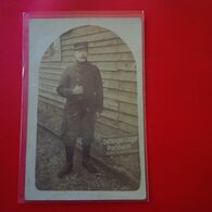 CARTE PHOTO GEFANGEN LAGER PUCHHEIM SOLDAT PRISONNIER - Other & Unclassified