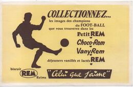 Buvard Publicitaire Ancien/ Biscuit/ REM/ Collectionnez Les Images De Champions De Foot-Ball/REIMS/vers 1950-60  BUV510 - Cake & Candy