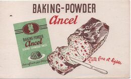 Buvard Publicitaire Ancien  /Gateau/ Baking-Powder ANCEL/ Levure Chimique/Pâte Fine Et Légère/vers 1950-60  BUV517 - Cake & Candy