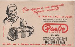 Buvard Publicitaire Ancien/Pain/PANOR Malté /Je Travaille Nuit Et Jour/Un Pain Simple Et Savoureux/vers 1950-60  BUV518 - Cake & Candy