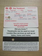 British Railway STD Off-Peak Day Travel Card - Europa