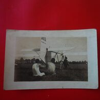 CARTE PHOTO DEPART D UN PLANEUR ECOLE AVIA TYPE 10 A - 1919-1938