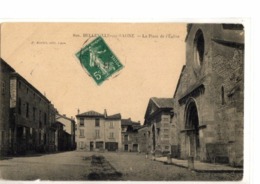 BELLEVILLE SUR SAONE        /         LA PLACE DE L EGLISE - Belleville Sur Saone