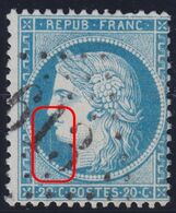 N°37 Variété Suarnet 3, Position 28D1, Plusieurs Rayures Verticales, GC 613 De Breteuil S Iton (26), TB - 1870 Siège De Paris