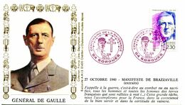 Thème Général De Gaulle - BT SORGUES - 27 Octobre 1990 - Y 494 - De Gaulle (General)