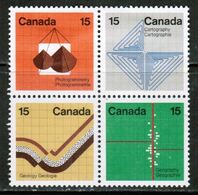 CANADA  Scott # 582-5a* VF MINT LH SE-TENNANT BLOCK Of 4 (Stamp Scan # 727) - Blocks & Sheetlets