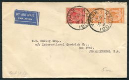 1931 Kenya Nairobi - Johannesburg, South Africa, First Christmas Flight Cover - Kenya & Uganda