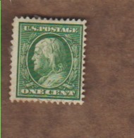 USA/ETATS-UNIS. (Y&T) 1908/09- N°167.  *Serie Courante *   1c.  Obli - Unused Stamps