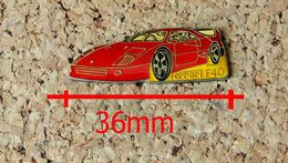 Pin's FERRARI - F40 - 36 Mm - Verni époxy - Fabricant Inconnu - Ferrari