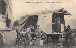 Thème Automobile:    Grandes Manœuvres. Voiture Atelier Delahaye  (voir Scan) - PKW