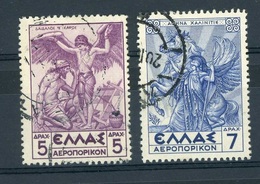 Grèce  -  Avion  :  Yv  24-25  (o) - Used Stamps