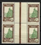 FRANCE Ex-Colonies Niger 1940: Bloc De 4 Du Y&T 83 Avec Pont, Neufs* - Used Stamps