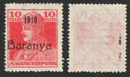 1918 1919 - Hungary - Croatia - BARANYA - King Charles / Overprint - Used Stamp With SIGN - Baranya