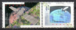 CANADA. N°1278-9 Oblitérés De 1992. Le Canada à L'ère Spatiale. - North  America