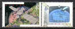 CANADA. N°1278-9 Oblitérés De 1992. Le Canada à L'ère Spatiale. - Hologrammes