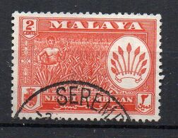 MALAYA - NEGRI SEMBILAN - 1957 - PINEAPPLE PLANTATION - PLANTATION D'ANANAS - Oblitéré - Stamped - 2 - - Negri Sembilan
