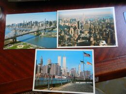 20069) USA NEW YORK LOTTO DI TRE CARTOLINE VIAGGIATE - Collections & Lots