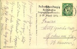 1934, Ansichtkarte "ZOPPOT" Mit Seltenem Maschinen-Werbestempel "DANIZG 5 - Reichstreffen Des Graphischen Gewerbes" - Cartas & Documentos