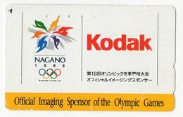 JAPON TELECARTE PHOTO KODAK JO De NAGANO - Olympic Games