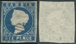 1874 GAMBIA WEST AFRICAN SETTLEMENT USED SG 8 - RD2-7 - Gambie (...-1964)