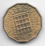 Great Britain 3 Pence 1967 Km 900  Unx /ms 63 - F. 3 Pence
