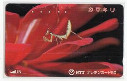 TELECARTE JAPON INSECTE SAUTERELLE - Honingbijen