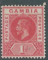 1912-22 GAMBIA CROWN COLONY SG 87 NO GUM - RD2-7 - Gambie (...-1964)