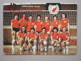 Yugoslavia / Volleyball Club "RED STAR" - Champion Of SFRJ 14 Times, Cup Winners 8 Times ( Big Postcard ) - Pallavolo