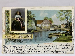 Germany Postcard, Spreewald, Muhle In Burg., Used 1908 - Burg (Spreewald)