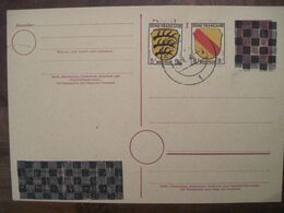 Allemagne 1945 ZONE FRANCAISE ENTIER POSTAL GANZSACHE POSTAL Stationery Cover Germany Allierte Besetzung - WW II