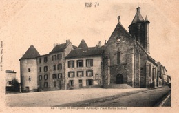 Eglise De Bourganeuf (Creuse) Place Martin Nadaud, L'Hôtel De Ville, Edition A. De Nussac, Carte Dos Simple Non Circulée - Bourganeuf