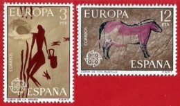 España. Spain. 1975. EUROPA Cept.  Cueva De La Araña. Cueva De Tito Bustillo - 1971-80 Nuevos & Fijasellos
