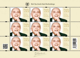 Poland 2020 30 VIII  Józef Maria Bocheński Polish Dominican, Logician And Philosopher Mini Full Sheet MNH ** - Théologiens