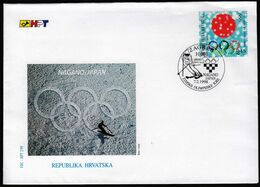 Croatia Zagreb 1998 / Olympic Games Nagano / Alpine Skiing / FDC - Winter 1998: Nagano