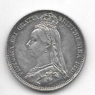 *great Britain 6 Pence 1887 Km 759   Xf+/ms60 Catalog Val 50$ - H. 6 Pence