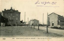 Port St Louis Du Rhone * Place Du Marché Et L'église * Hôtel St Louis - Saint-Louis-du-Rhône