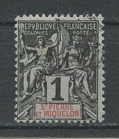 SPM MIQUELON 1892 N° 59 Oblitéré Used Superbe C 1,60 € Type Des Colonies Françaises - Usati