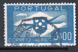 Portugal 1937 A Single $3.00  Stamp Used For AirMail. - Gebruikt