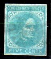 B396-U.S.A. Confederati 1862 (sg) NG - Senza Difetti Occulti - 1861-65 Etats Confédérés